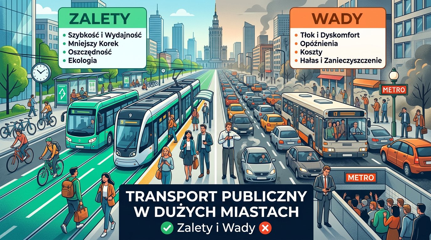 Transport publiczny w dużych miastach – zalety i wady